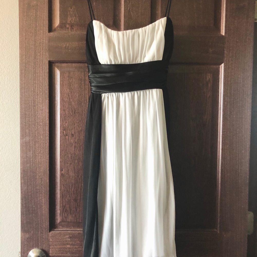 Black and White City Triangles cocktail dress